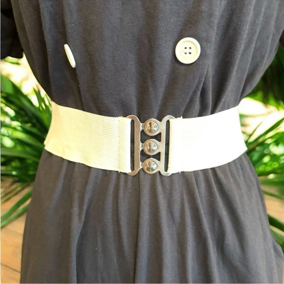 VINTAGE 80s S. Robert’s Navy Blue And White Nautical Romper - Medium - Picture 3 of 15